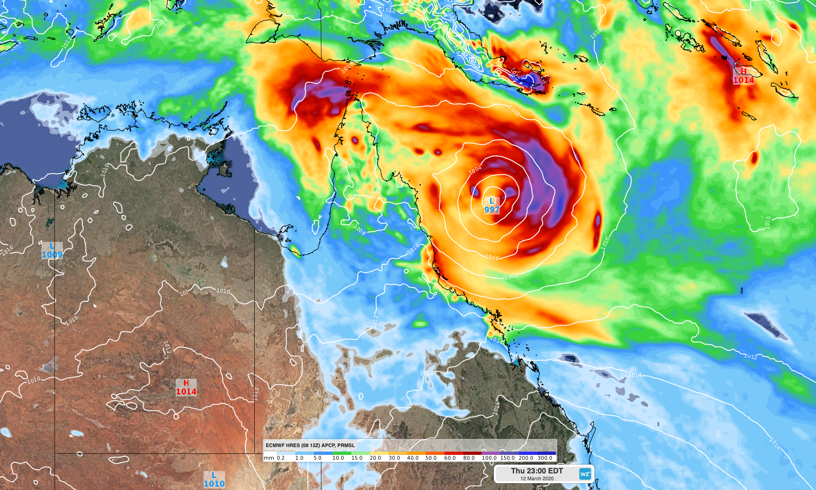 Tropical cyclone threat looms for Coral Sea